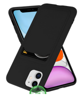 Hoesje voor iPhone 12 Mini &ndash; Transparant met Kaarthouder,Handig, Slank &amp; Shockproof