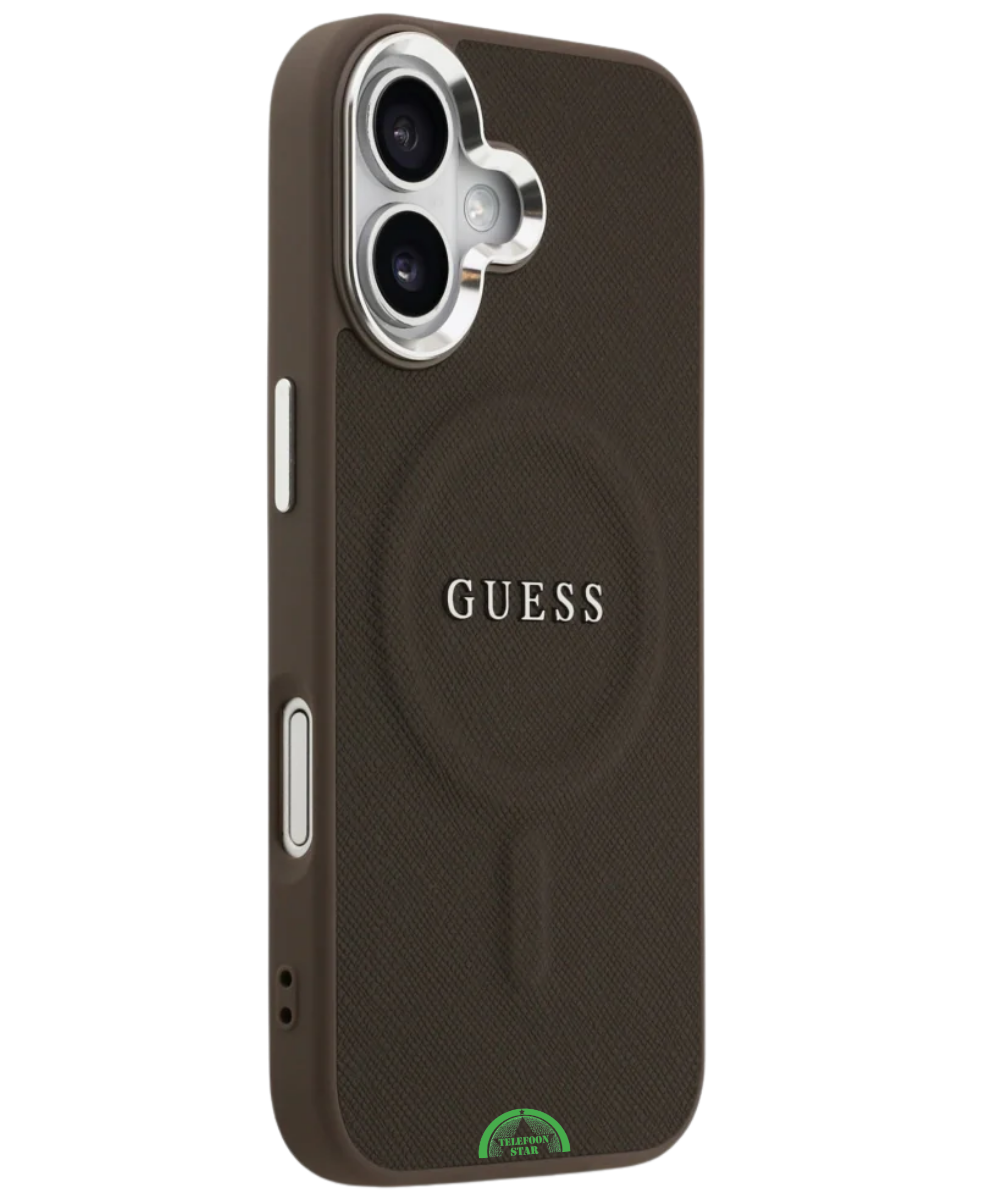 Hoesje iPhone 17 Bruin MagSafe CarbonGrip Case Sterke Slank