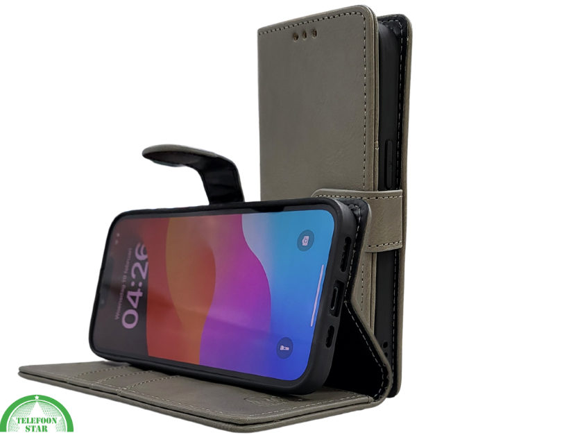 Boek case Grijs cover iPhone 16E 2025