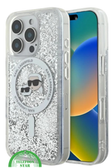 iPhone 16 Pro Glitter Hoesje – Transparant Zilver | Luxe Bescherming met Sprankelende Stijl