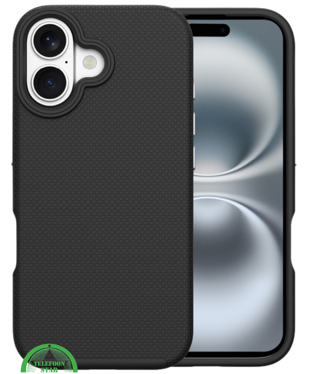 Hoesje voor iPhone 16 Zwart Anti-Slip Bescherming &ndash; Sterk, Slank &amp; Gripvast