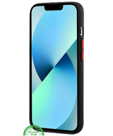 Zwart Transparant Shockproof Hoesje voor iPhone 15 met Kaarthouder &ndash; Praktisch &amp; Supersterk