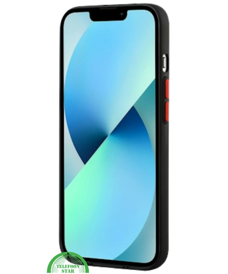 Zwart Transparant Shockproof Hoesje voor iPhone 15 met Kaarthouder &ndash; Praktisch &amp; Supersterk
