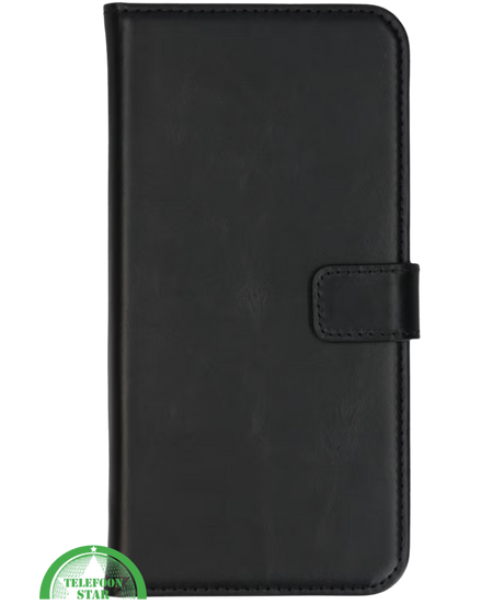 Zwart Bookcase Hoesje voor iPhone 15 Pro Max &ndash; Elegant, Praktisch &amp; Extra Bescherming
