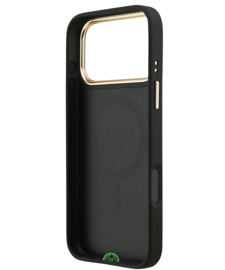 Hoesje voor iPhone 17 Pro Max Zwart Guess afneembare schouder- en polsband