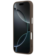 Hoesje iPhone 17 Bruin MagSafe CarbonGrip Case Sterke Slank