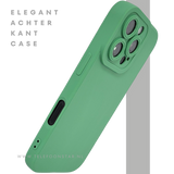 iPhone 16 Pro max Groen Hoesje Mat Design Met Verhoogde Camerabescherming