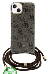 Bookcase Hoesje voor iPhone 14 - Donker Bruin