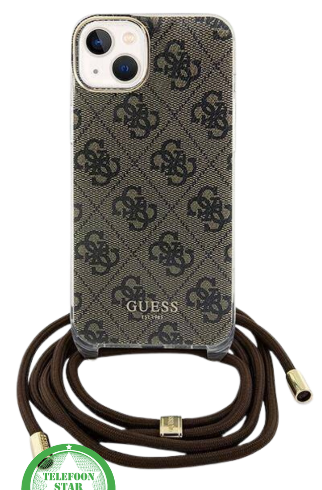 Bookcase Hoesje voor iPhone 14 - Donker Bruin