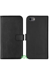 Bookcase Hoesje voor iPhone SE 2022 Zwart, Stijlvol, Functioneel &amp; 360&deg; Bescherming