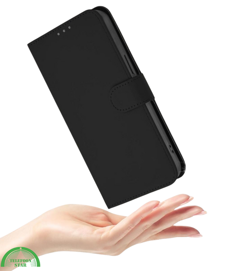 Bookcase Hoesje voor Samsung S25 Edge – Zwart, Veilig & Functioneel