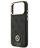 Hoesje voor iPhone 17 Pro Zwart Guess afneembare schouder- en polsband