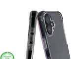 hoesje doorzichtig zwarte randen silicone draadloos oplaad voor iPhone 16