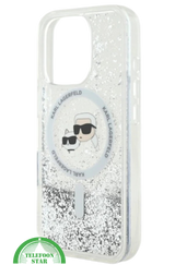 iPhone 16 Pro Glitter Hoesje &ndash; Transparant Zilver | Luxe Bescherming met Sprankelende Stijl