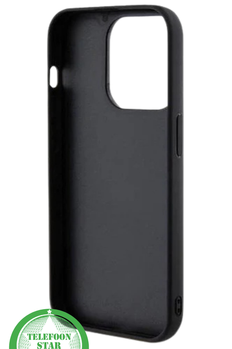 Zwart Elegant Hoesje met Goud Detail iPhone 15 Pro Max