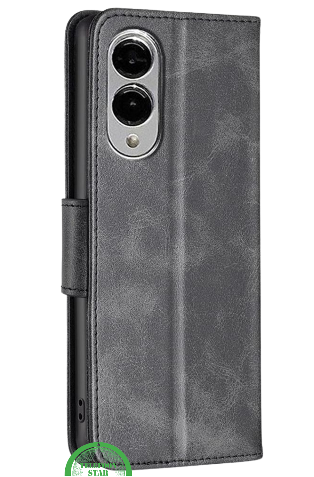 Wallet Bookcase voor Samsung S25 Edge – Grijs