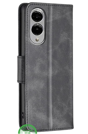 Wallet Bookcase voor Samsung S25 Edge – Grijs