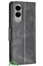 Wallet Bookcase voor Samsung S25 Edge – Grijs
