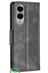 Wallet Bookcase voor Samsung S25 Edge – Grijs