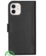 Bookcase Hoesje voor iPhone 12 Mini Zwart Functioneel, Elegant & Volledige Bescherming