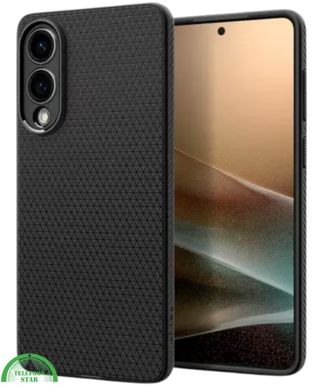 Hoesje voor Samsung S25 Edge Zwart Anti-Slip, Sterk, Gripvast & Slank