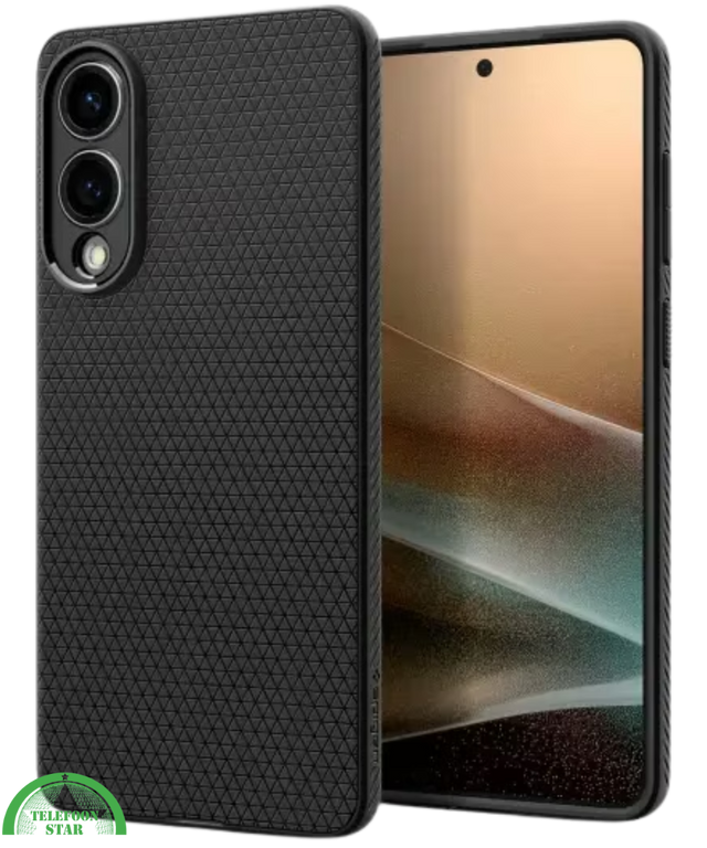 Hoesje voor Samsung S25 Edge Zwart Anti-Slip, Sterk, Gripvast & Slank