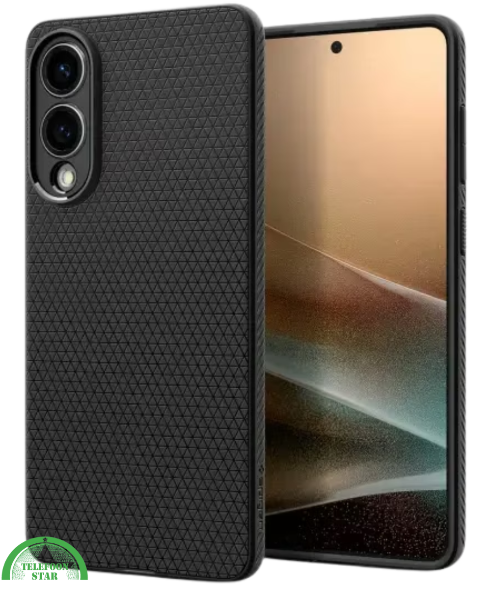 Hoesje voor Samsung S25 Edge Zwart Anti-Slip, Sterk, Gripvast & Slank