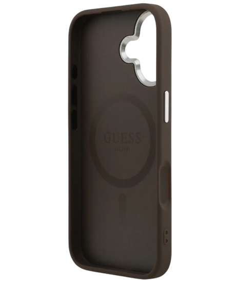Hoesje iPhone 17 Bruin MagSafe CarbonGrip Case Sterke Slank