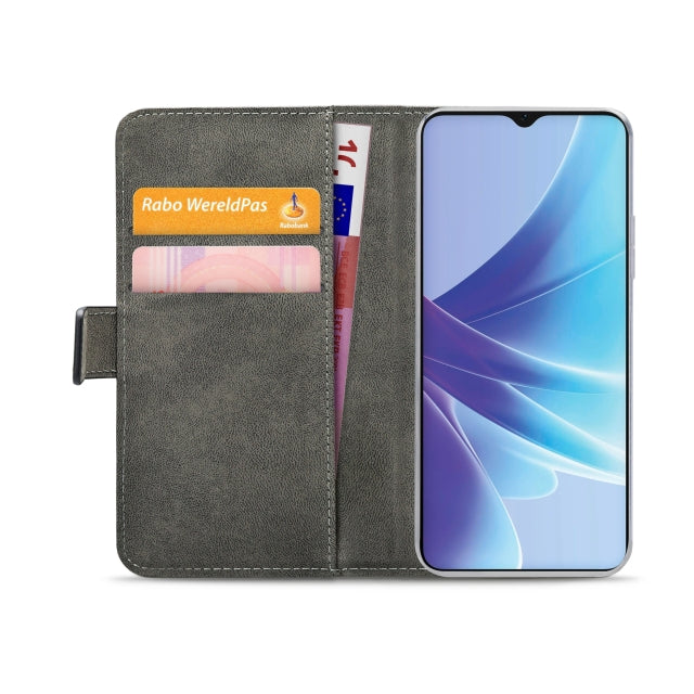 Oppo A57s Bookcover Zwart