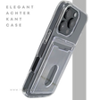 iPhone 16 Pro Transparant Hoesje met Opklapbare Kaarthouder &ndash; Stevige en Elegante Bescherming