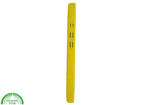 iPhone 16 Pro Geel Eco Hoesje &ndash; Biologisch Afbreekbare Matte Bescherming