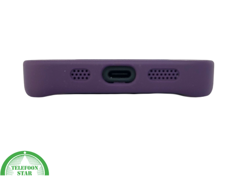iPhone 15 Plus Hoesje Donkerpaars &ndash; Met Uitklapbare MagSafe-Ring en Extra Grip