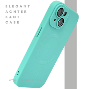 iPhone 15 Hoesje &ndash; Turquoise Met MagSafe | Fris, Functioneel &amp; Kleurvol