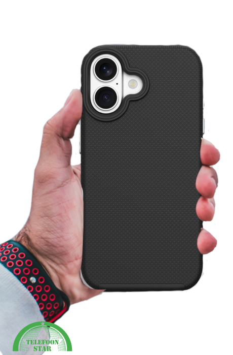 Hoesje voor iPhone 17 &ndash; Zwarte Anti-Slip Bescherming en Sterk, flexibel en schokabsorberend silicone, Slank en licht ontwerp | Telefoonstar