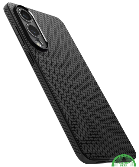 Hoesje voor Samsung S25 Edge Zwart Anti-Slip, Sterk, Gripvast & Slank