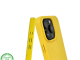 iPhone 16 Pro Geel Eco Hoesje &ndash; Biologisch Afbreekbare Matte Bescherming