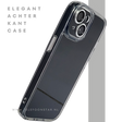 iPhone 15 Hoesje &ndash; Transparant Met Zwarte Achterkant | Minimalistisch &amp; Stijlvol
