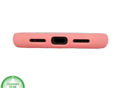 Lichtroze iPhone 15 Pro Max Hoesje &ndash; Zachte Siliconen Bescherming | Telefoonstar.nl
