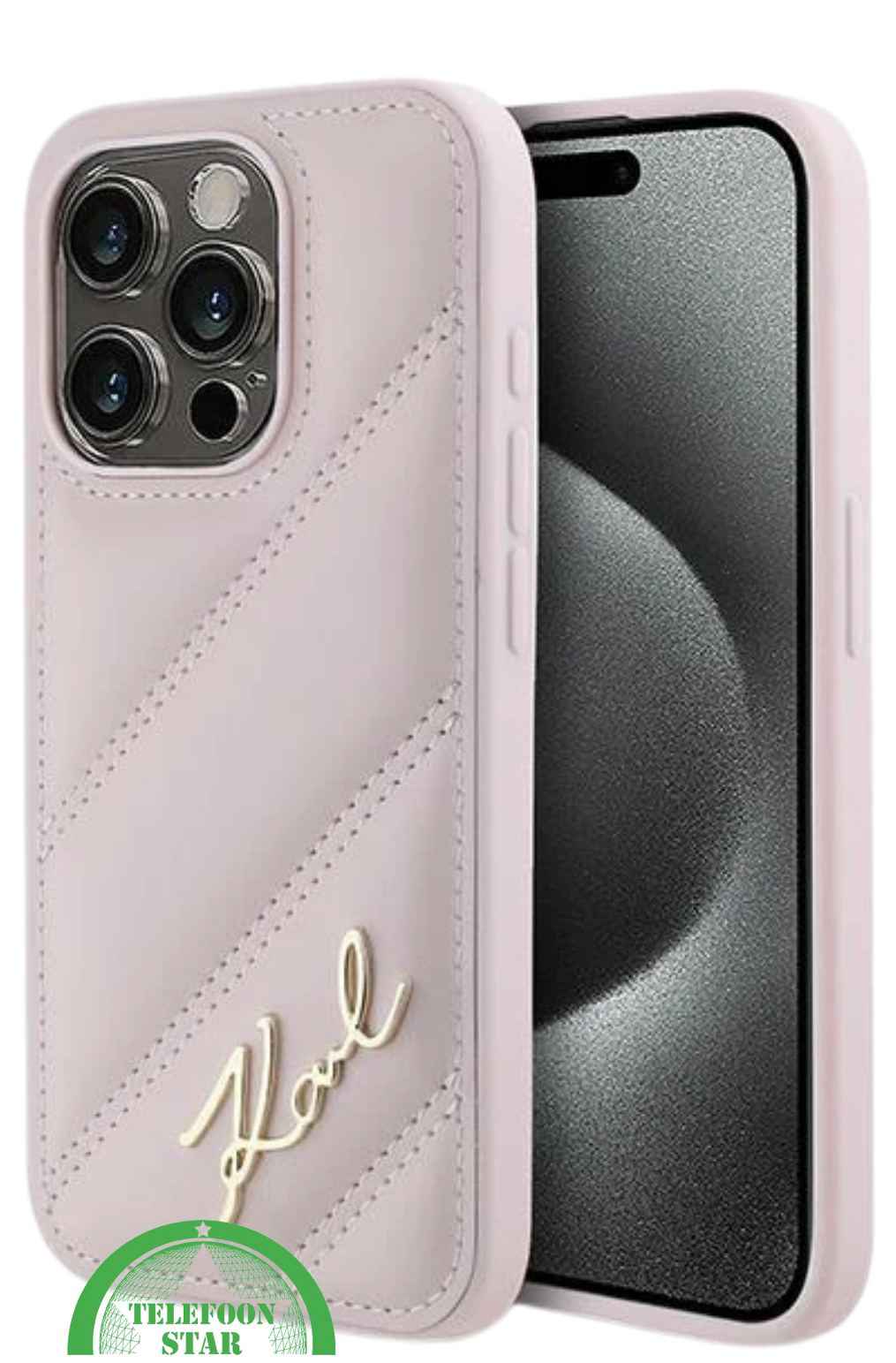 iPhone 16 Pro Luxe Leren Hoesje &ndash; Roze | Elegant, Stevig en Stijlvol Design