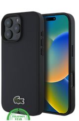 Hoesje voor iPhone 16 Pro Max Zwart – Luxe Bescherming met Stijlvolle Textuur