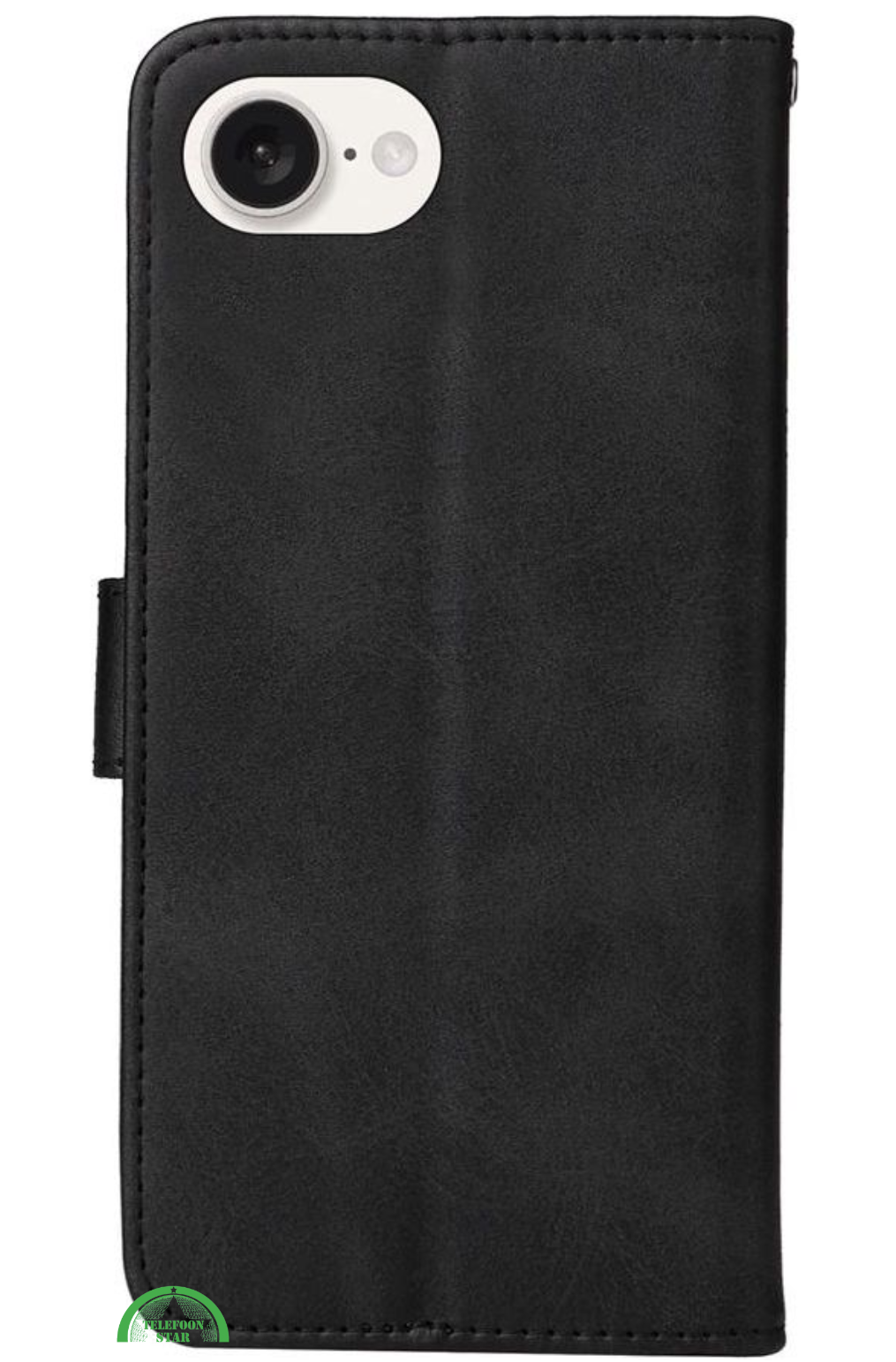 Bookcase Hoesje voor iPhone SE 2022 Zwart, Stijlvol, Functioneel & 360° Bescherming