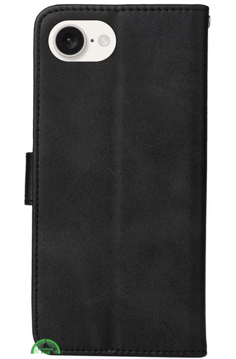 Bookcase Hoesje voor iPhone SE 2022 Zwart, Stijlvol, Functioneel & 360° Bescherming
