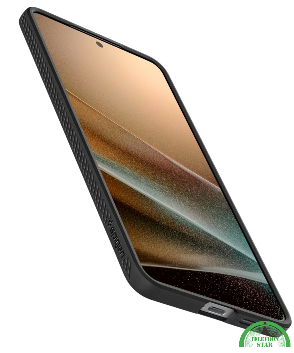 Hoesje voor Samsung S25 Edge Zwart Anti-Slip, Sterk, Gripvast & Slank