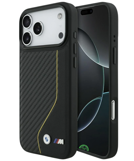 Hoesje voor iPhone 17 Pro Zwart Carbon Shield Sport Case