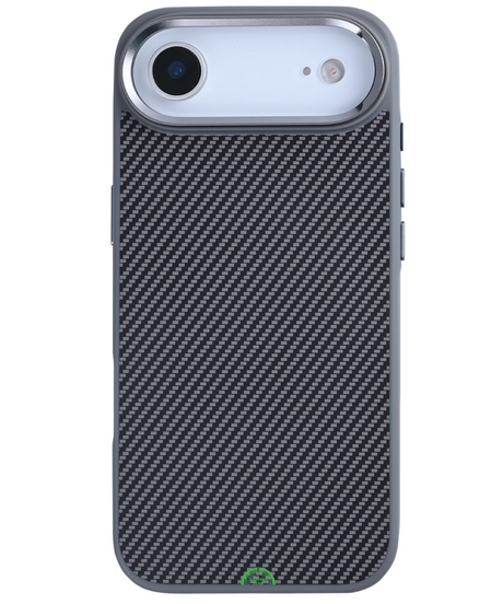 hoesje iPhone 17 Air Zwart Carbon Shield Grip Case