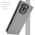 Bookcase Hoesje iPhone 16 Pro Grijs &ndash; Stijlvolle Bescherming met Pasjeshouder