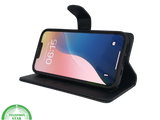 iPhone 16 Hoesje - Luxe Zwarte Bookcase, Wallet Case met Magneetsluiting
