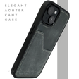 iPhone 15 Hoesje &ndash; Donkergroen Vintage Leerlook Met Kaarthouder | Stoer &amp; Praktisch