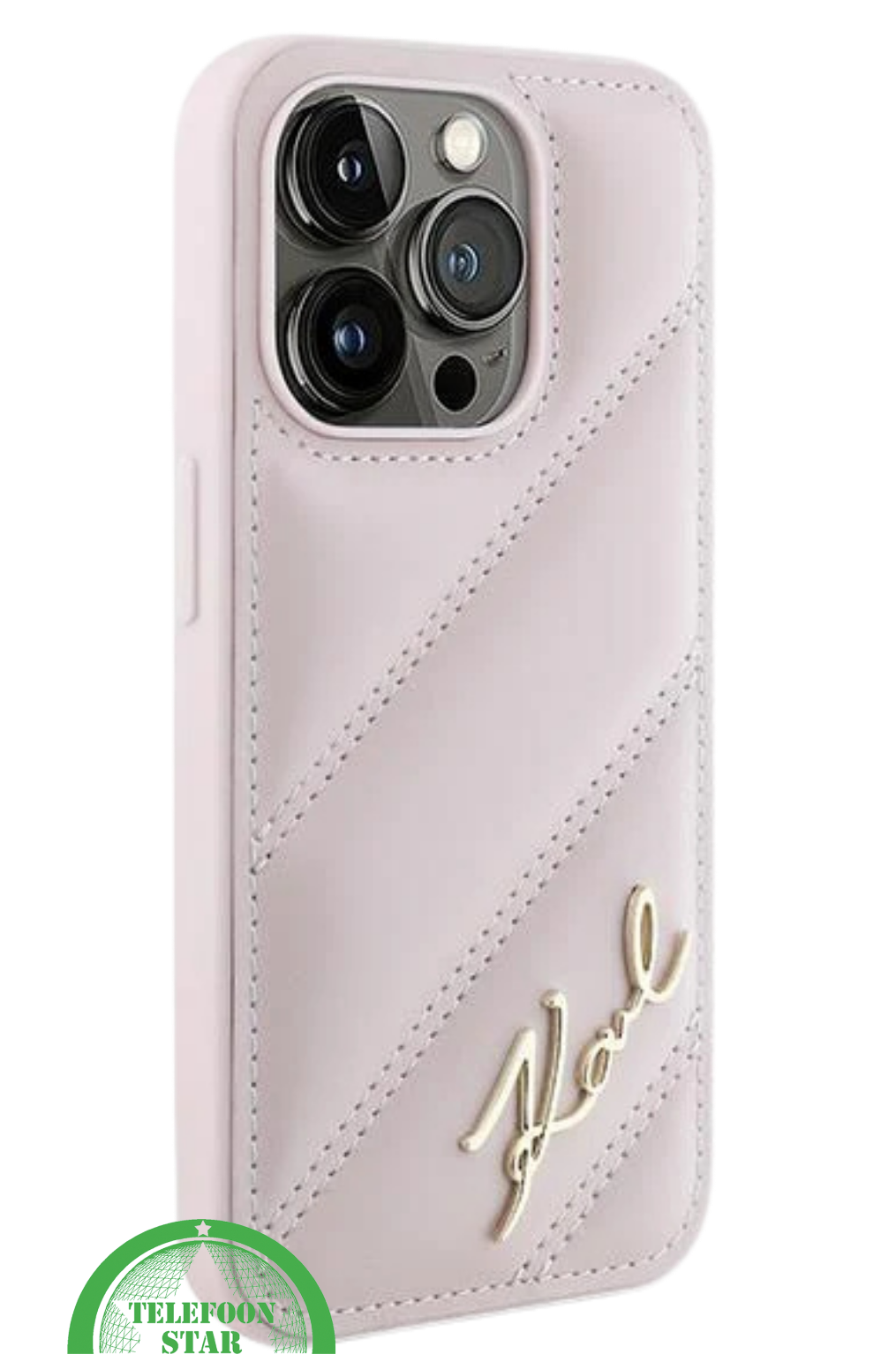 iPhone 16 Pro Luxe Leren Hoesje &ndash; Roze | Elegant, Stevig en Stijlvol Design