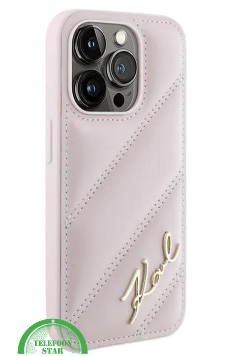 iPhone 16 Pro Luxe Leren Hoesje &ndash; Roze | Elegant, Stevig en Stijlvol Design